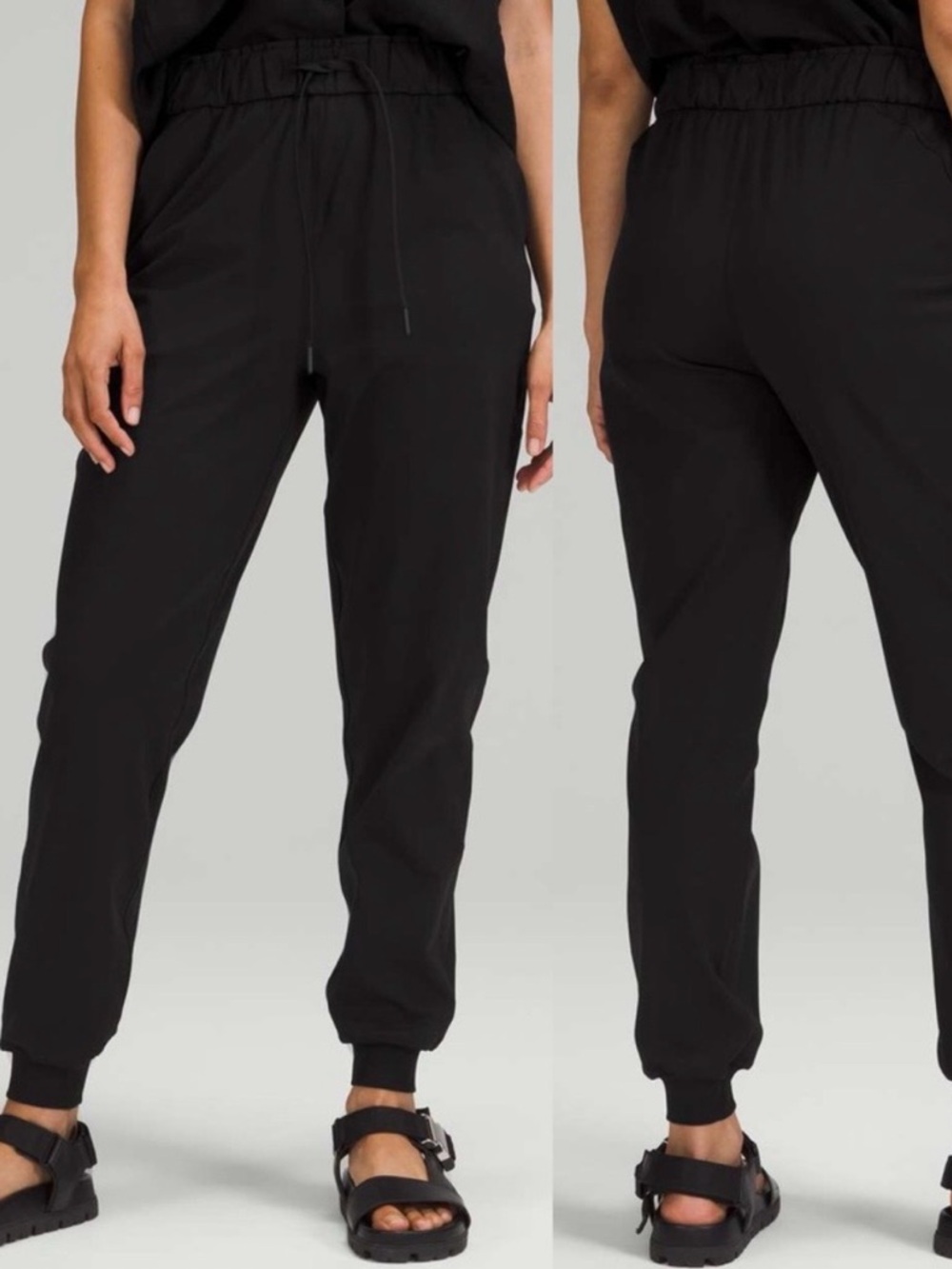 Lululemon Black Drawstring Jogger Pants